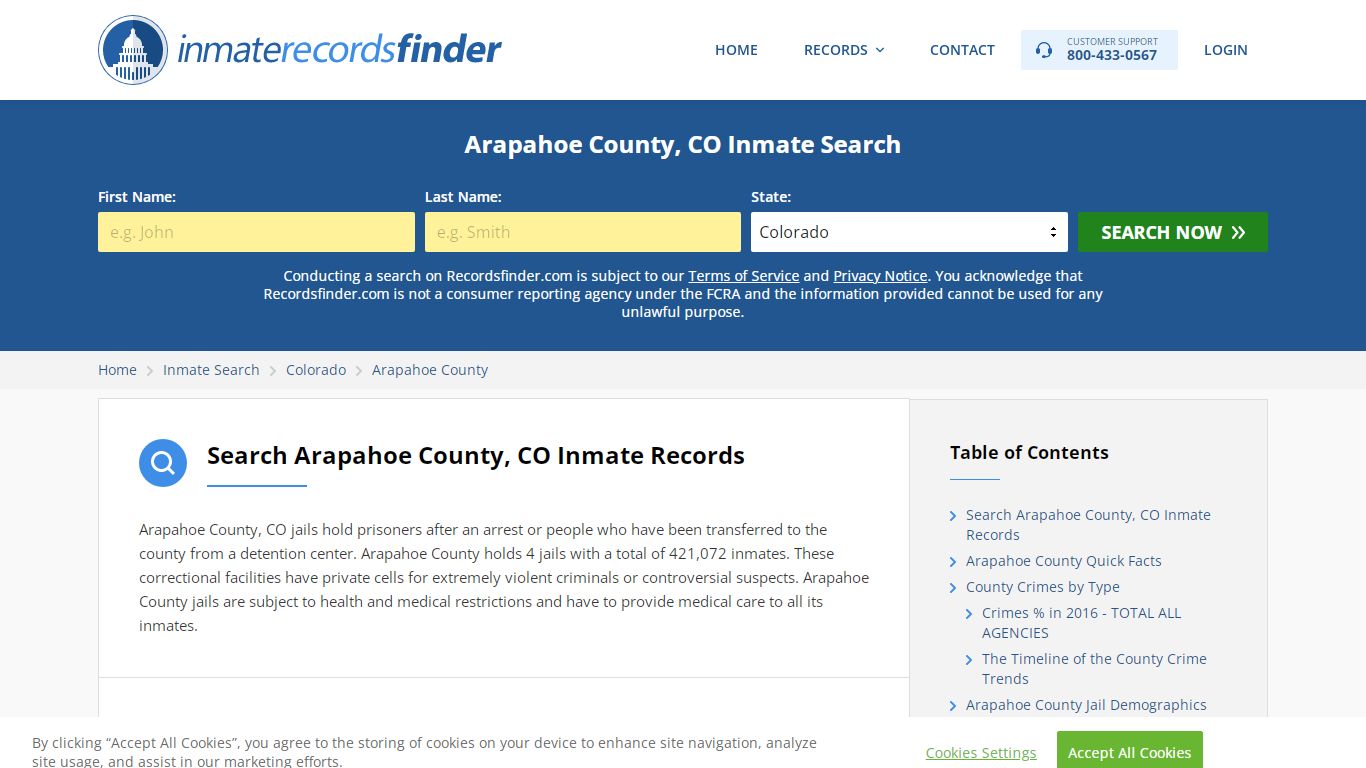 Arapahoe County, CO Inmate Lookup & Jail Records Online